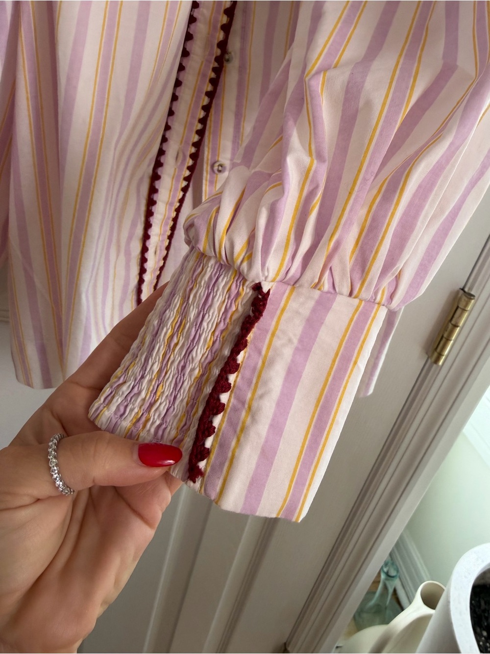 Carolina K Striped Shirt Size Small - Picture 7 of 8